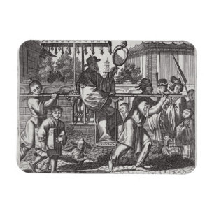 A Mandarin in a Sedan Chair, illustration from a d Magnet
