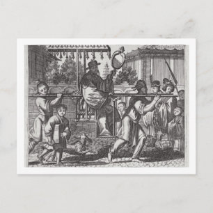 A Mandarin in a Sedan Chair, illustration from a d Postcard
