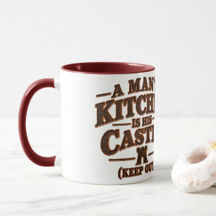 A Man's Kitchen Is His Castle Mug