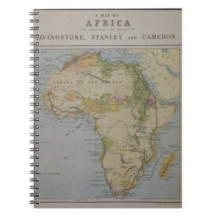 A Map of Africa to Illustrate the Travels of David Notebook
