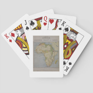 A Map of Africa to Illustrate the Travels of David Playing Cards