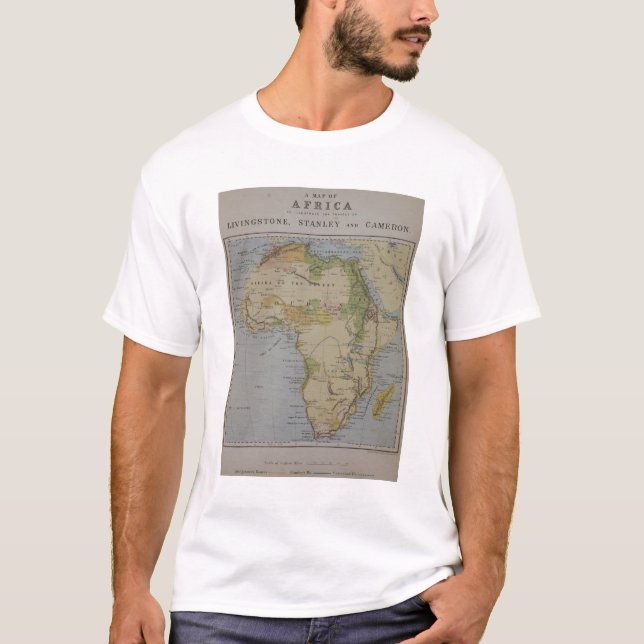 A Map of Africa to Illustrate the Travels of David T-Shirt (Front)