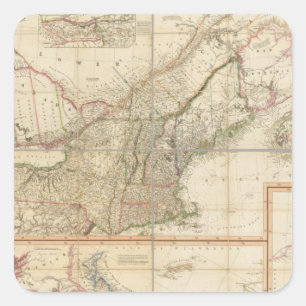 A Map of Cabotia Square Sticker