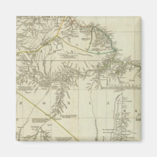 A map of South America, northern section Magnet