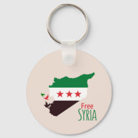 A map of Syria featuring the Revolution Flag