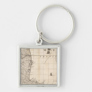 A Map of the British Empire in America Sheet 13 Key Ring