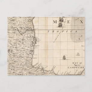 A Map of the British Empire in America Sheet 13 Postcard