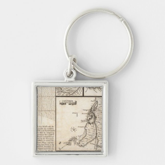 A Map of the British Empire in America Sheet 20 Key Ring (Front)
