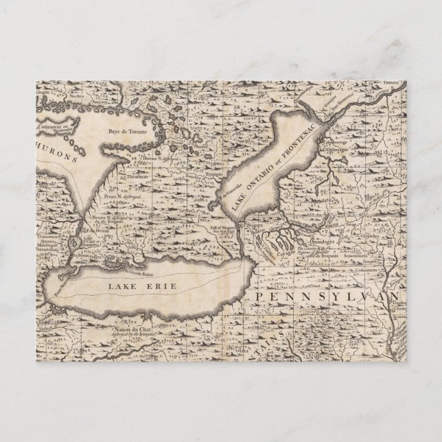 A Map of the British Empire in America Sheet 6 Postcard (Front)