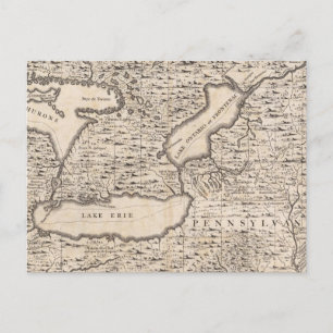 A Map of the British Empire in America Sheet 6 Postcard