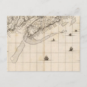 A Map of the British Empire in America Sheet 7 Postcard