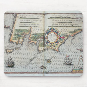 A Map of the coastline of Brittany, 1588 Mouse Mat