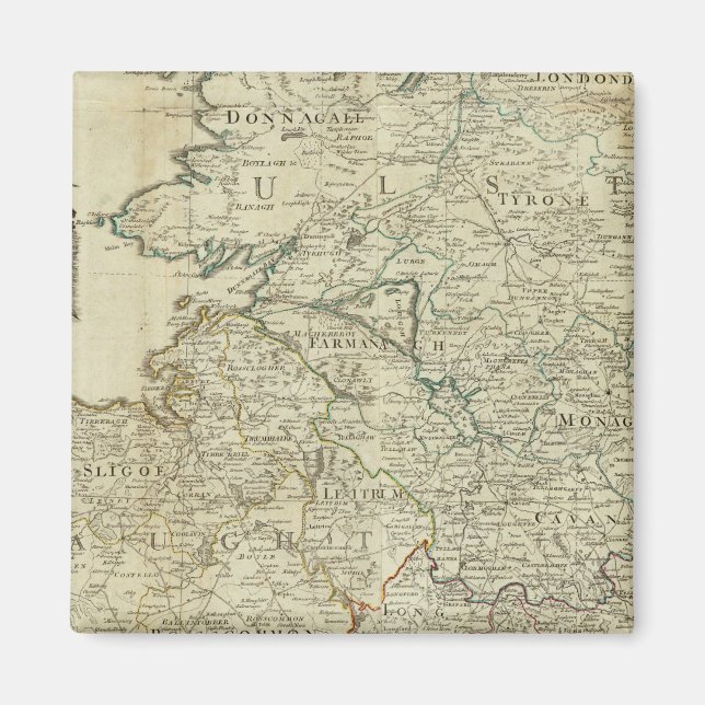 A map of the Kingdom of Ireland Northern section Magnet (Front)