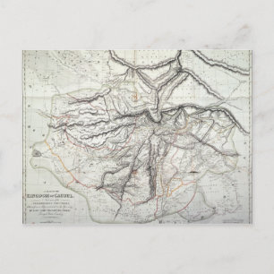 A Map of the Kingdom of Kabul Postcard
