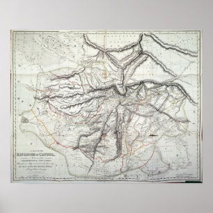 A Map of the Kingdom of Kabul Poster