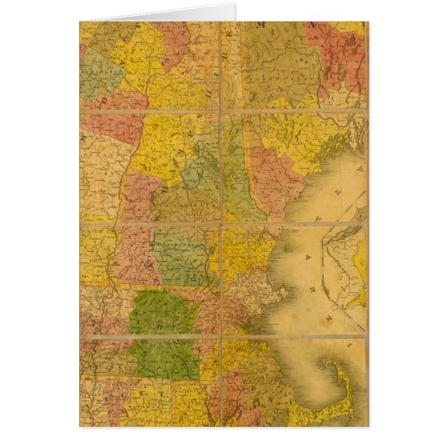 A Map of the New England States (Front)