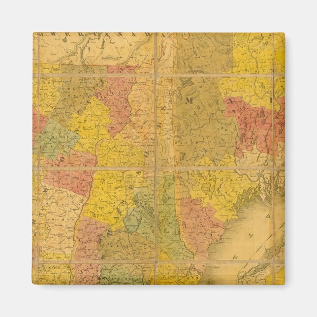 A Map of the New England States Magnet (Front)