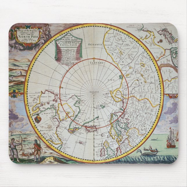 A Map of the North Pole Mouse Mat (Front)