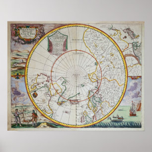A Map of the North Pole Poster
