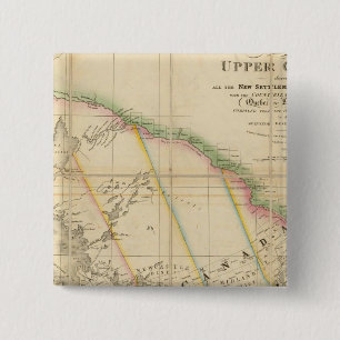 A Map of the Province of Upper Canada 15 Cm Square Badge