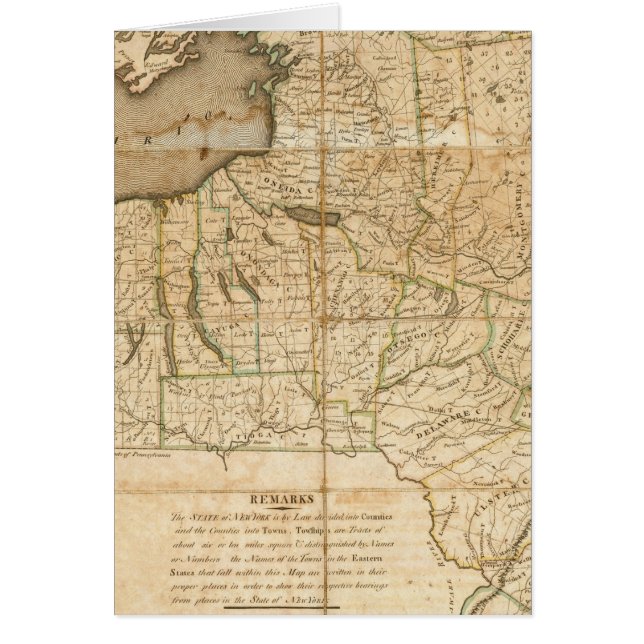 A Map of the State Of New York (Front)