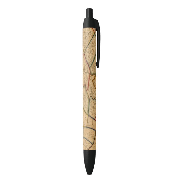 A Map Of The State Of Pennsylvania Black Ink Pen (Bottom (Vertical))