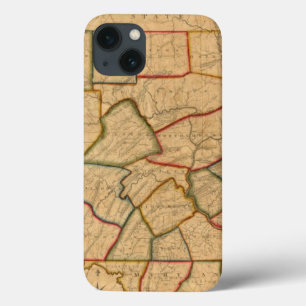 A Map Of The State Of Pennsylvania iPhone 13 Case