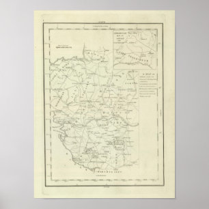 A Map of the Vendee Poster