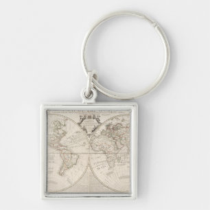 A Map of the World Key Ring