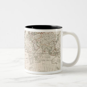 A Map of the World Two-Tone Coffee Mug