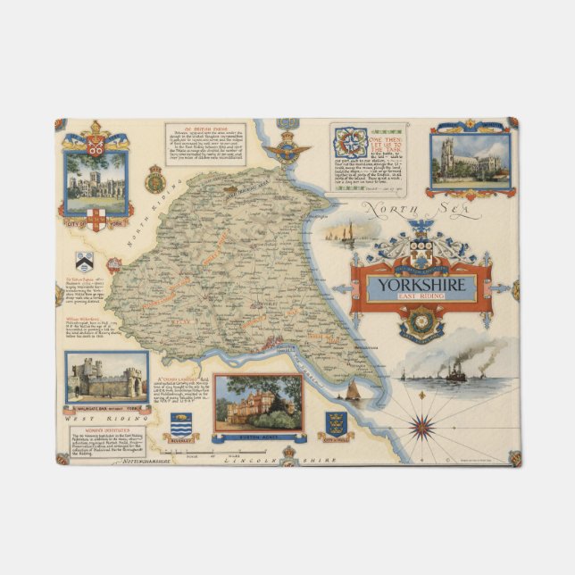 A Map of Yorkshire: East Riding Doormat (Front)