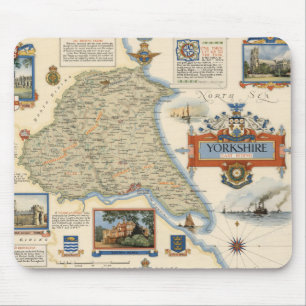 A Map of Yorkshire: East Riding Mouse Mat