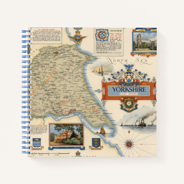 A Map of Yorkshire: East Riding Notebook (Front)