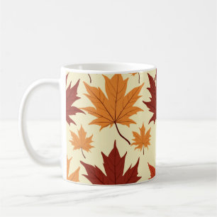 a maple pattern mugs