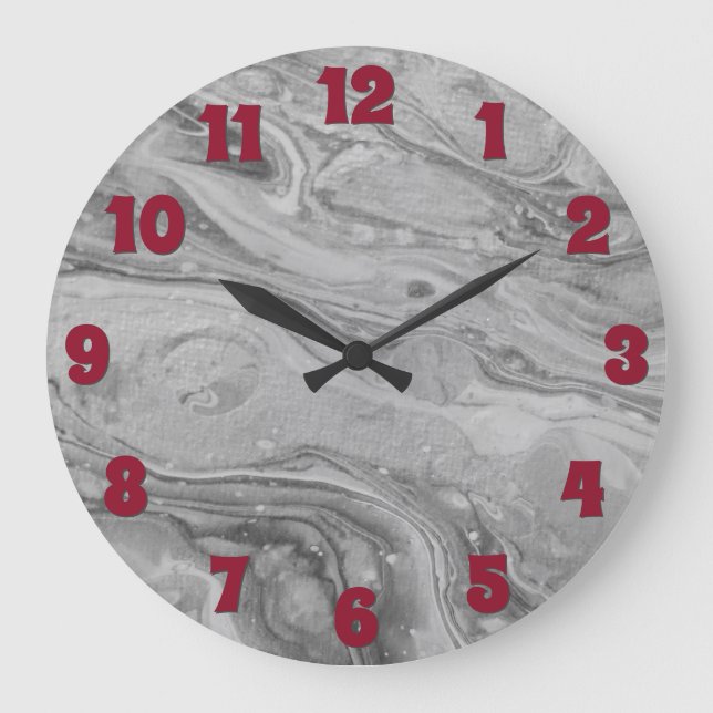 A marble looking clock, large clock (Front)