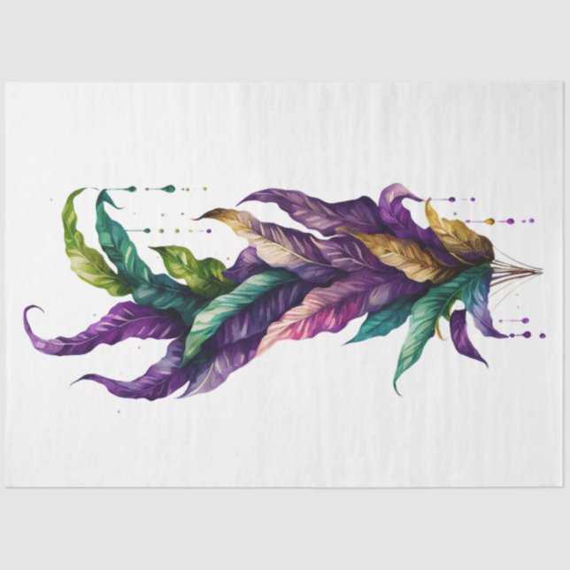 A Mardi Gras Mask Series Design 8 Tissue Paper (Front)