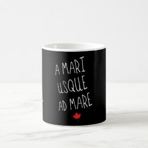 A Mari Usque Ad Mare Canadian Motto Coffee Mug