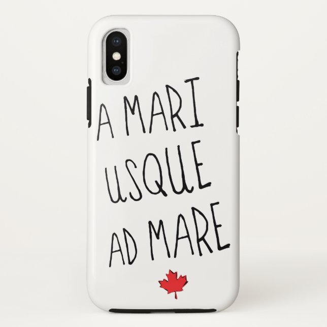 A Mari Usque Ad Mare Cell Phone Case, Canadian Case-Mate iPhone Case (Back)