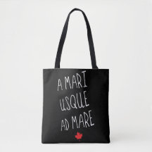 A Mari Usque Ad Mare Grocery Bag, Canadian