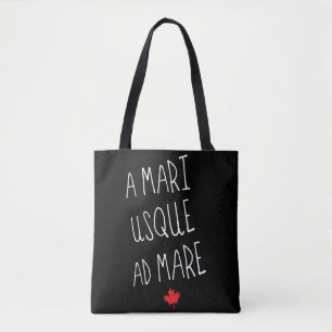 A Mari Usque Ad Mare Grocery Bag, Canadian Tote Bag