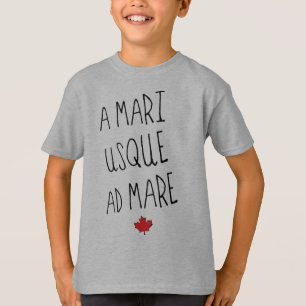 A Mari Usque Ad Mare Tee, Canadian Motto T-Shirt