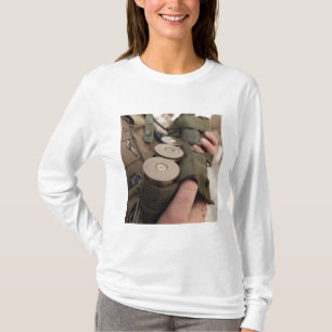 A Marine cradles handfuls of 40 mm grenades T-Shirt