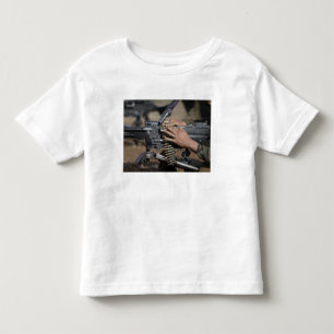 A Marine loads a M-240G machine gun Toddler T-Shirt