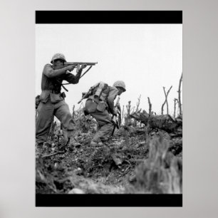 A Marine of the 1st Marine Division _War Image Poster