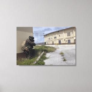 A Marine posts security Canvas Print