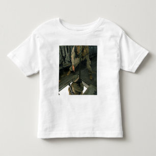 A Marine sends a fellow Marine down the hell ho Toddler T-Shirt
