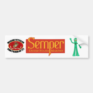 A Marine Thing. Semper Gumby - Always Flexible Bumper Sticker