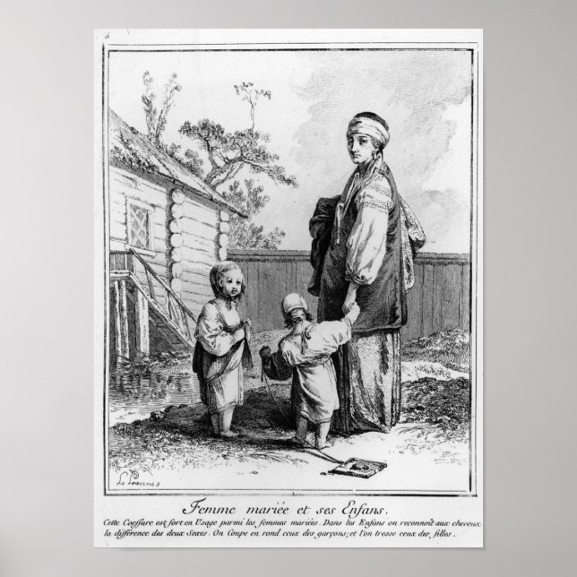 A Married Jewish Woman and her Children Poster (Front)