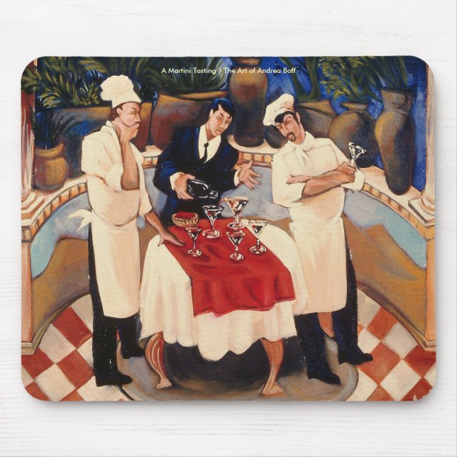 A Martini Tasting | The Art of Andrea ... Mouse Mat (Front)