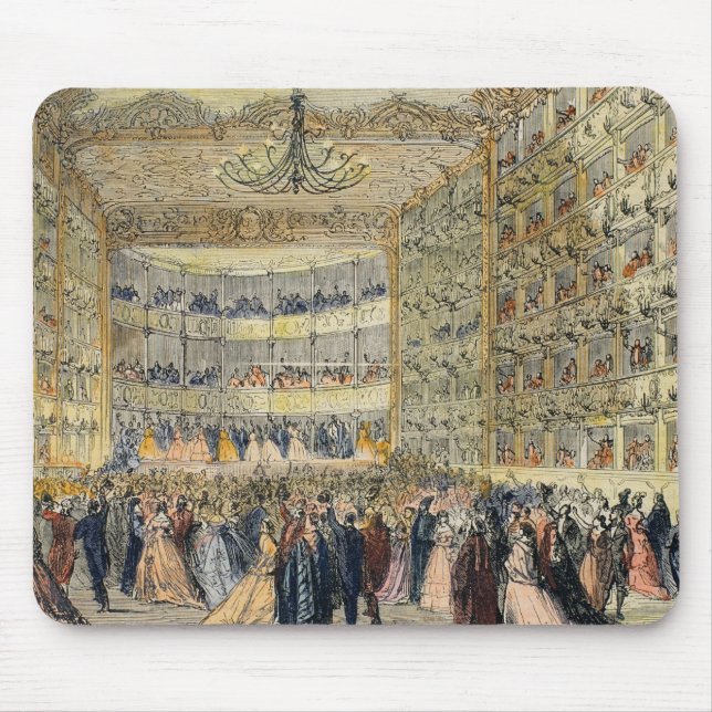 A Masked Ball at the Fenice Theatre, Venice, 19th Mouse Mat (Front)